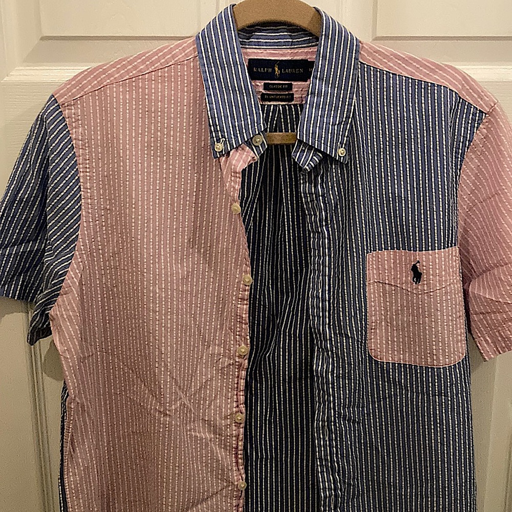 Short-sleeved POLO Ralph Lauren Seersucker Shirt